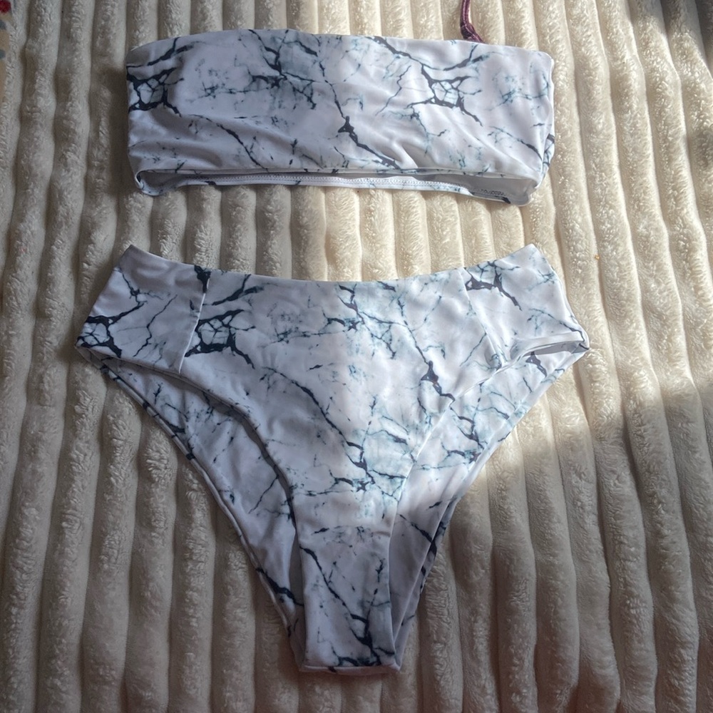 amazon tube top, marble bikini